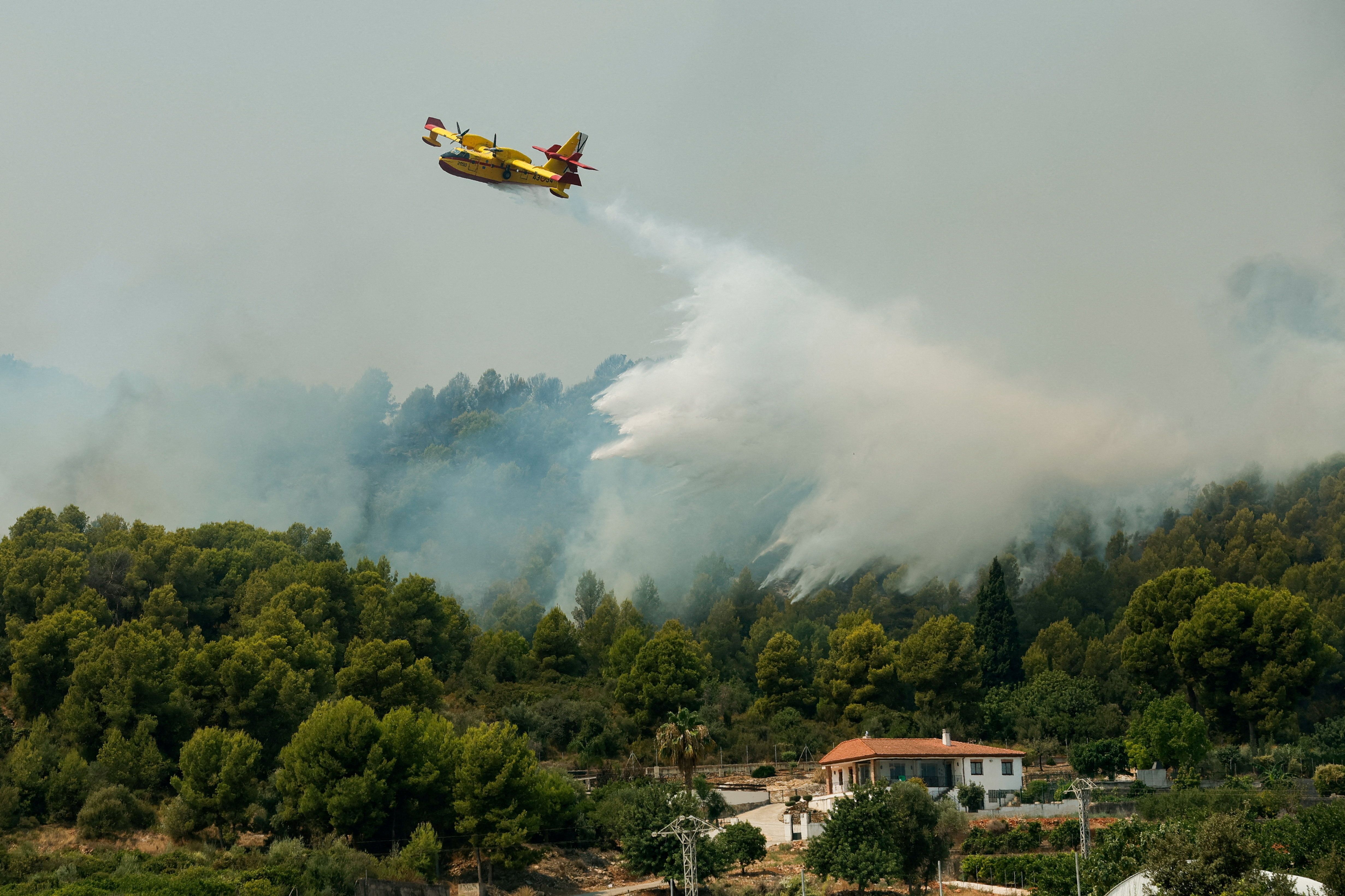 Waterbomber plane in Spain