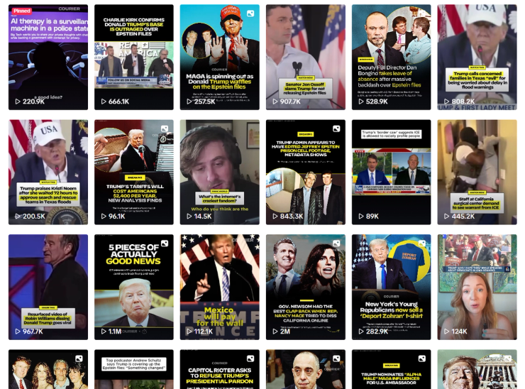 Courier videos on TikTok