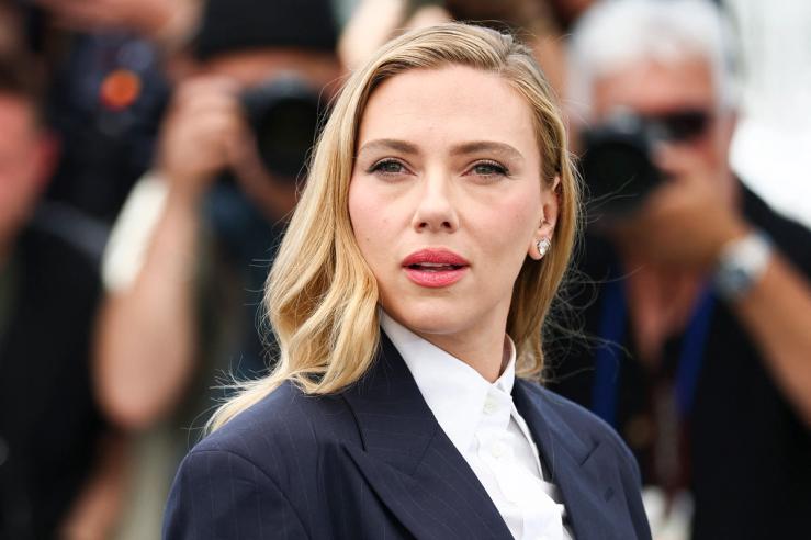 Director Scarlett Johansson at Cannes Film Festival.