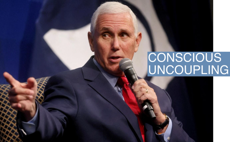 Former Vice President Mike Pence speaks at the Heritage Foundation in Washington, DC.