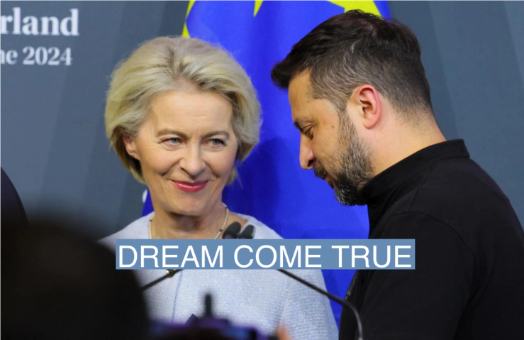 Volodymyr Zelenskyy and Ursula von der Leyen