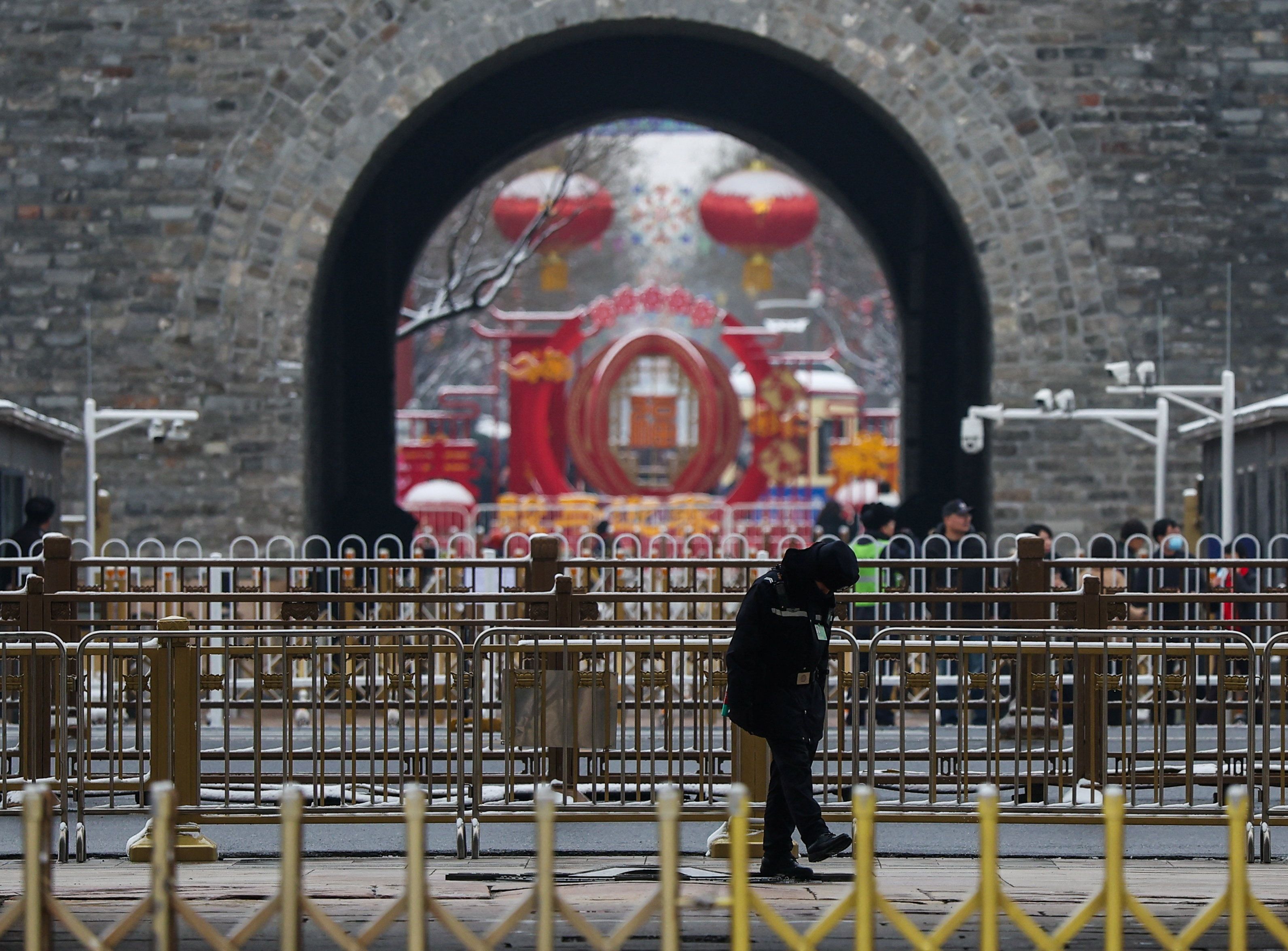 China’s NPC opening session at the Great Hall of the People, in Beijing.