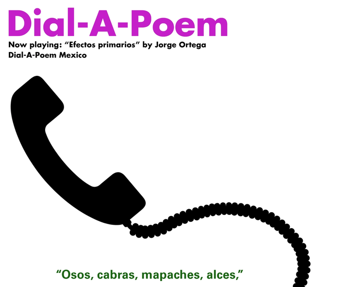 Dial-A-Poem web homepage