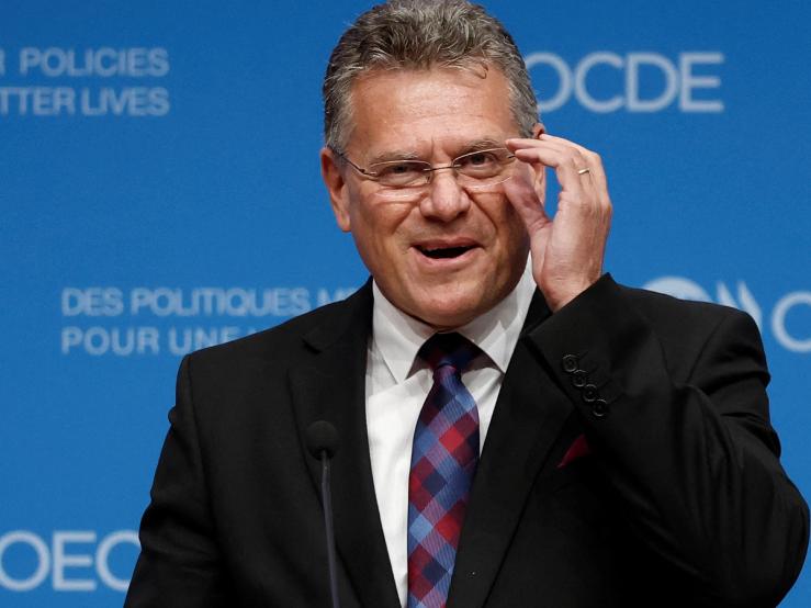 EU trade commissioner Maros Sefcovic.