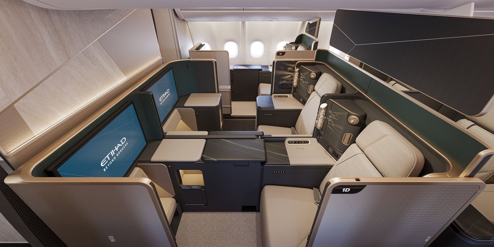 Photo of Etihad’s new A330 First suites.