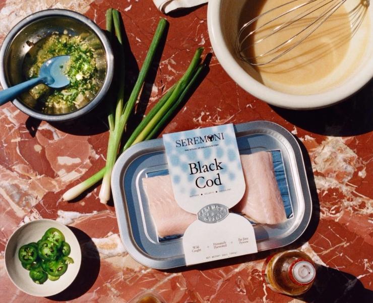 Black cod processed by the Poseidon robot and sold under Shinkei’s brand “Seremoni”.