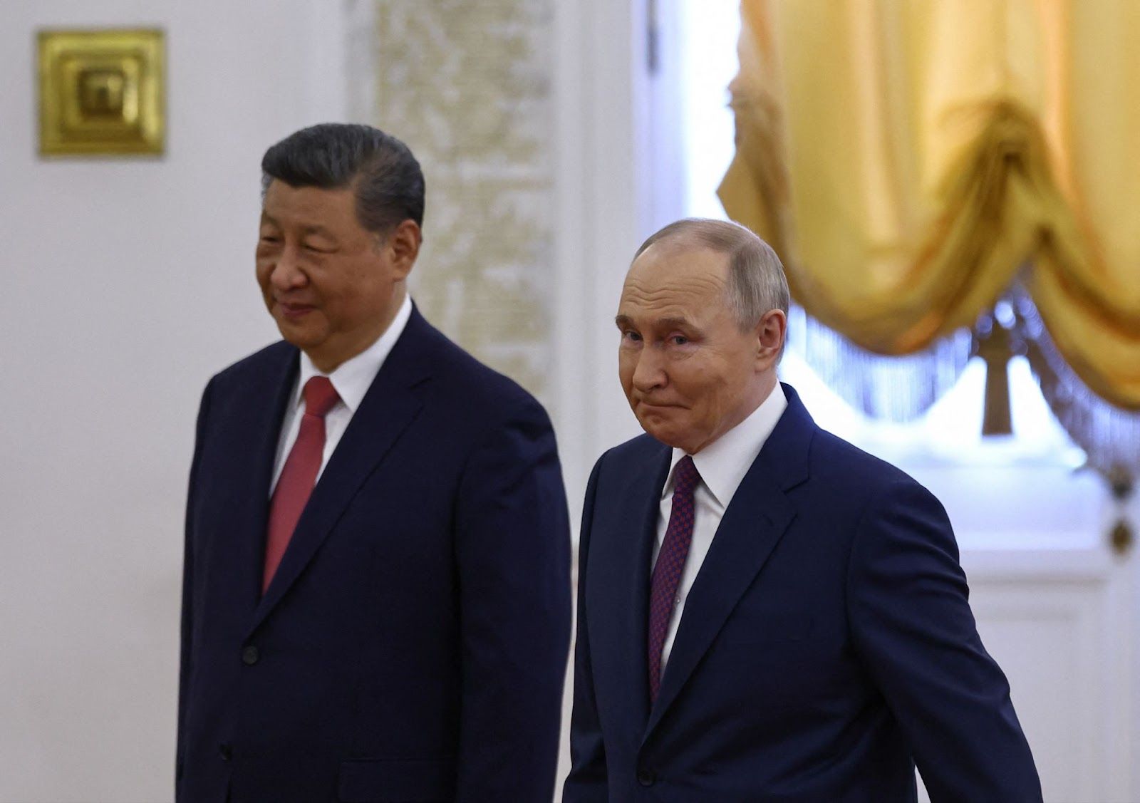 Russian President Vladimir Putin and his Chinese counterpart Xi Jinping meet in Moscow.