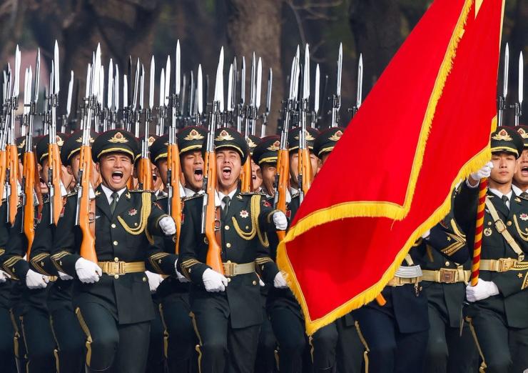 Members of the Chinese army.