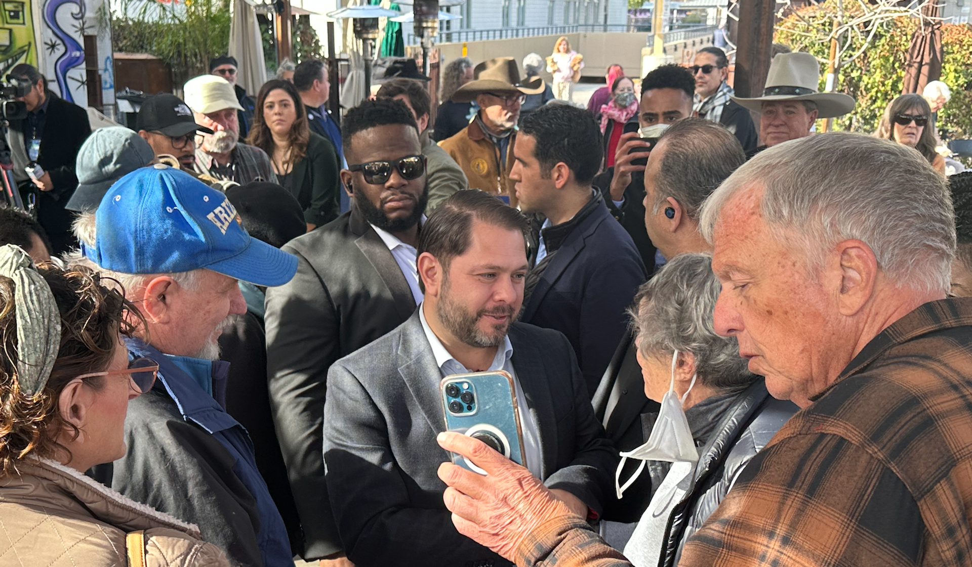 Ruben Gallego in Tucson.