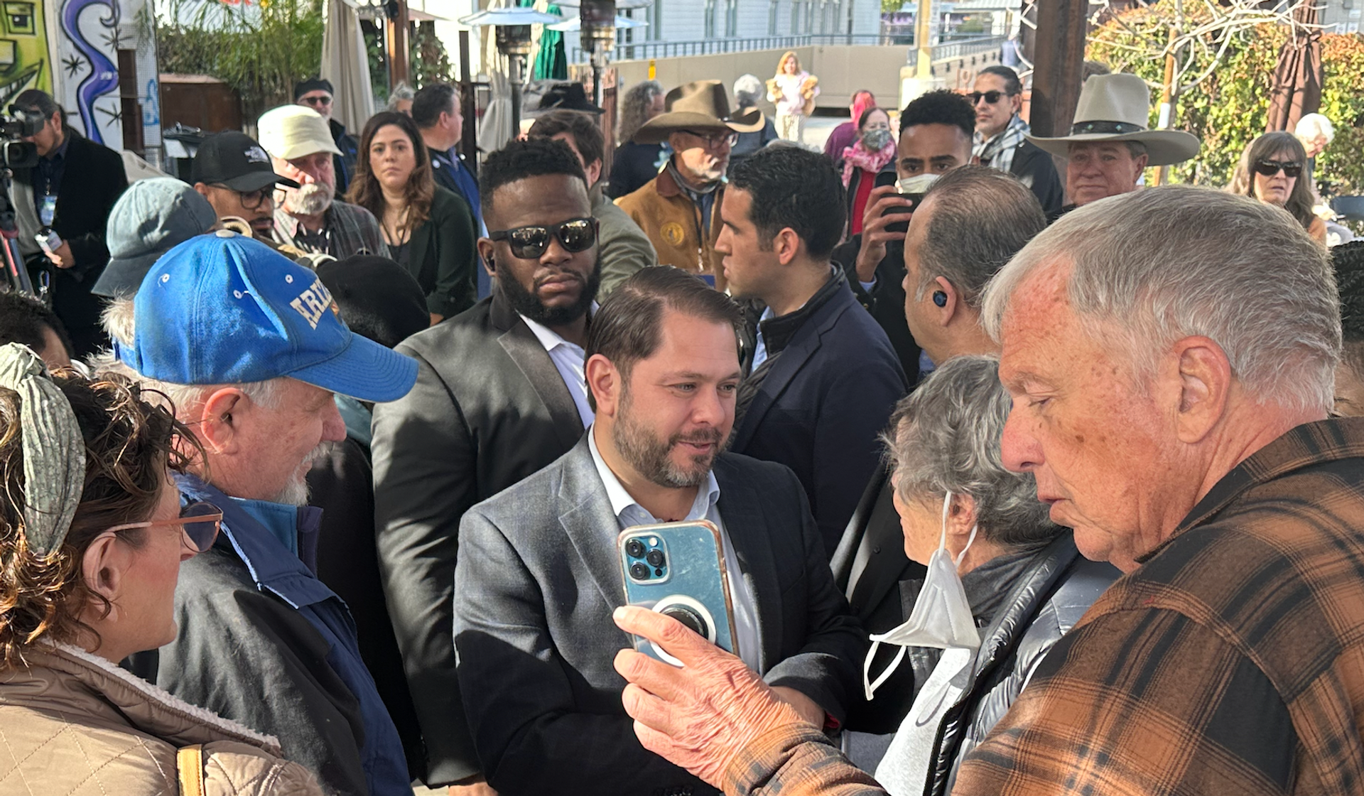 Ruben Gallego in Tucson. 