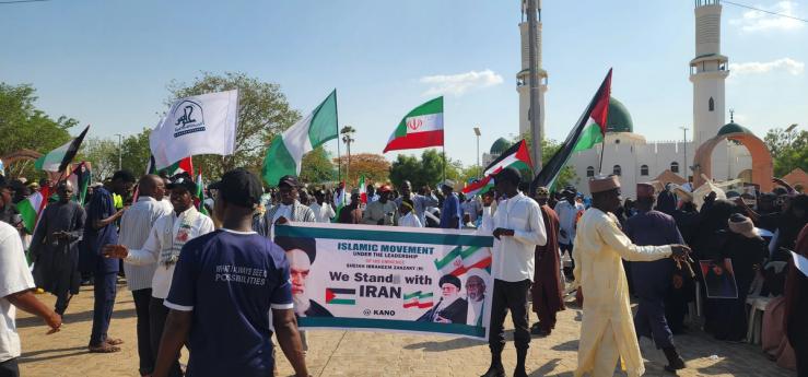 Protesters in northern Nigeria