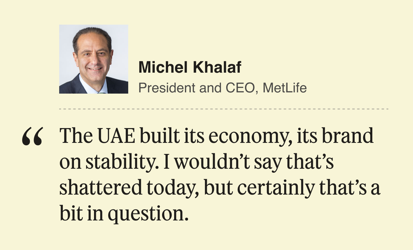 Michel Khalaf quote.