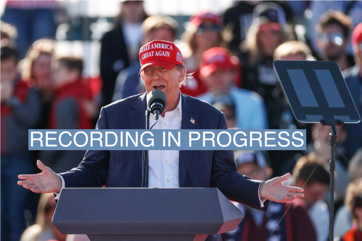 Former U.S. President and Republican presidential candidate Donald Trump speaks during a Buckeye Values PAC Rally in Vandalia, Ohio, on March 16, 2024.