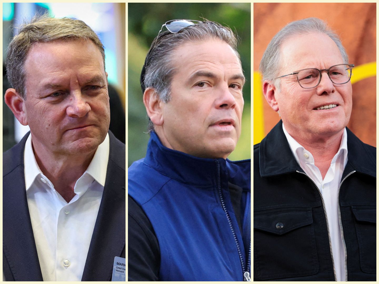 Mark Lazarus, Lachlan Murdoch, and David Zaslav
