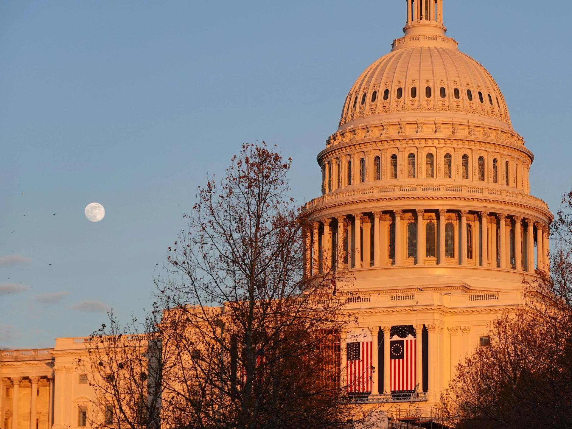 The US Capitol.