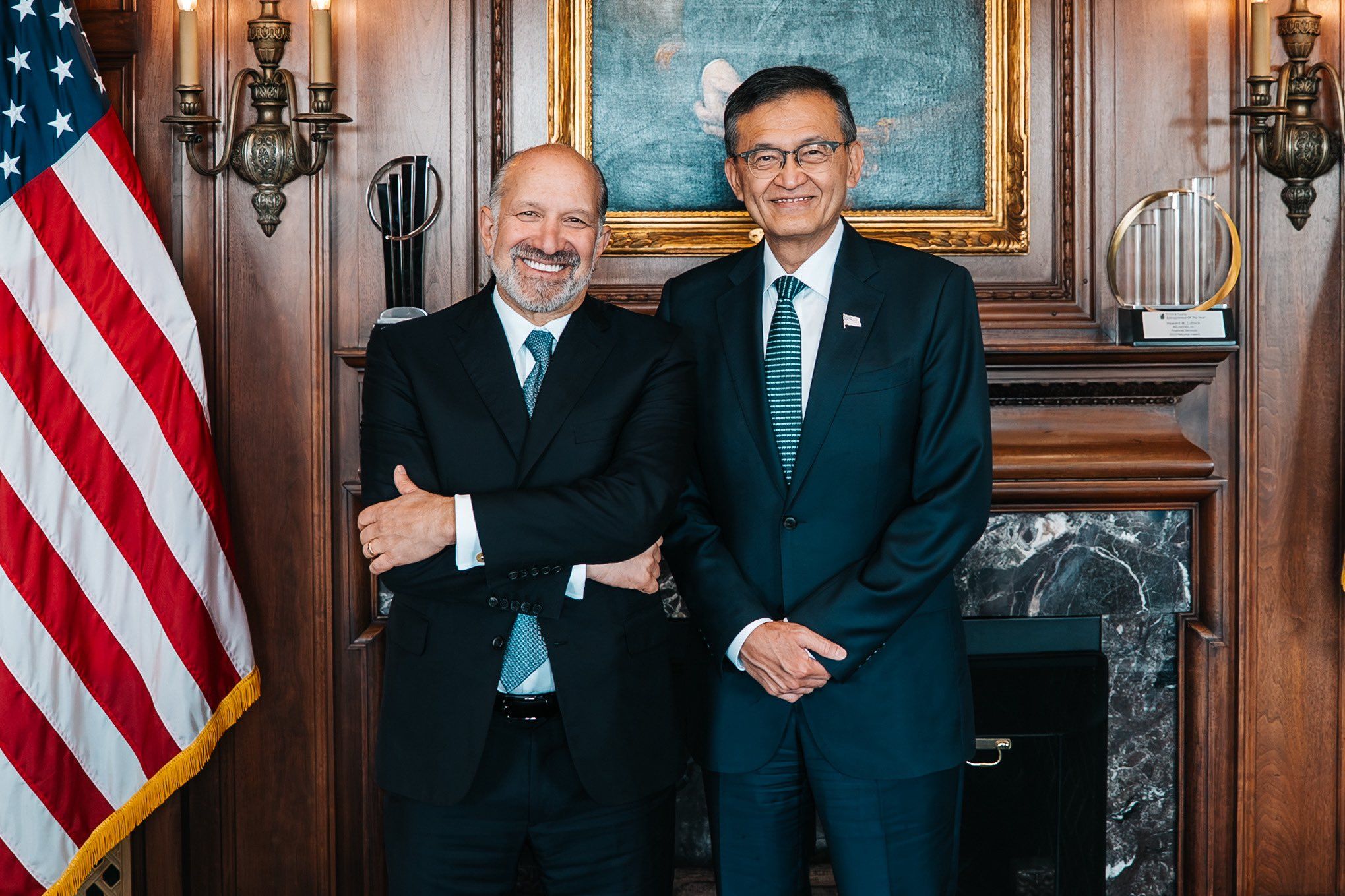 Howard Lutnick and Lip-Bu Tan.