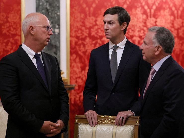 Jared Kushner, US Special Envoy Steve Witkoff and Russian presidential envoy Kirill Dmitriev
