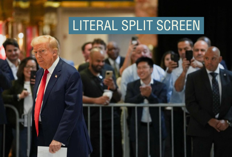 Former President Donald Trump in New York City.