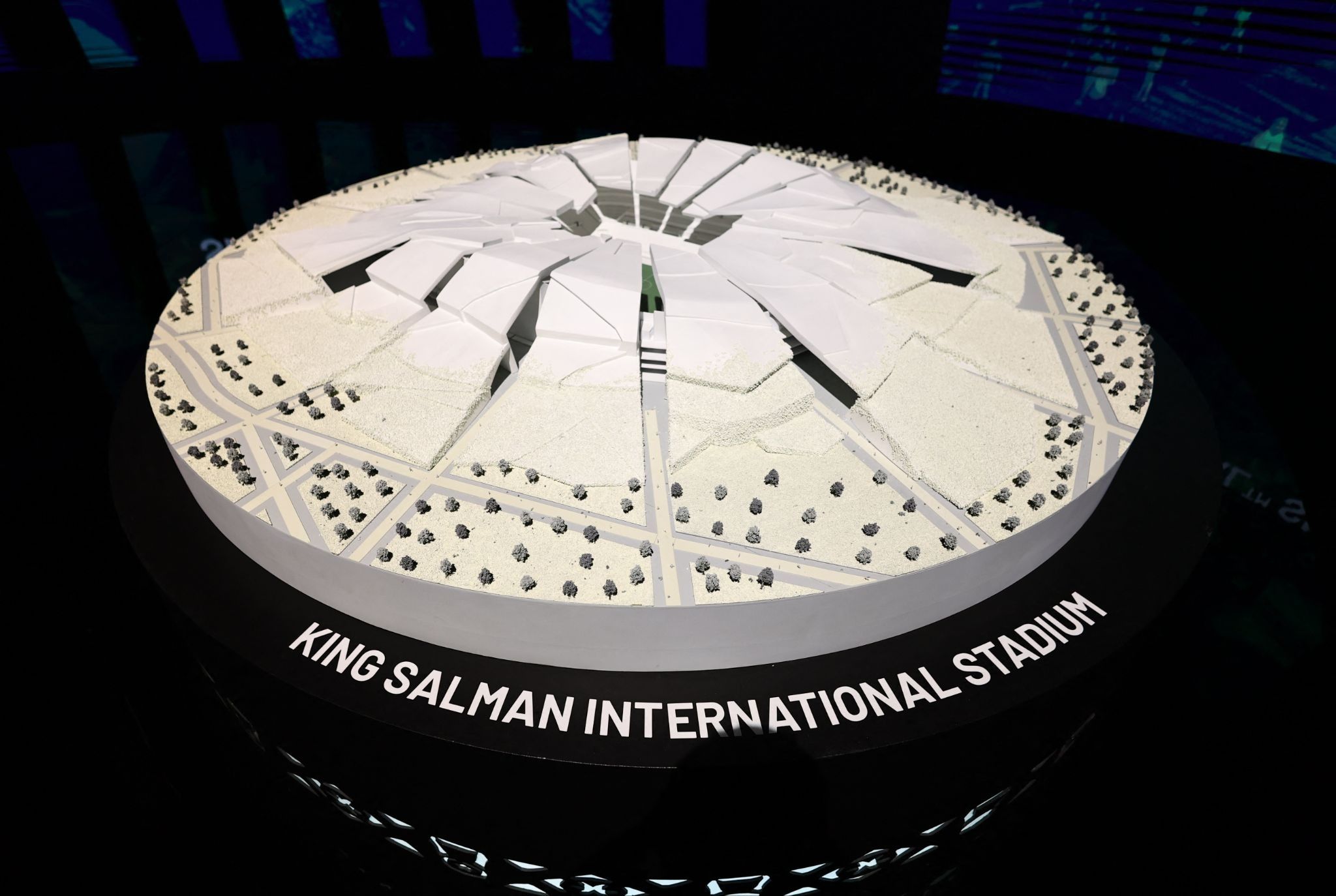 A model of the proposed King Salman International Stadium.