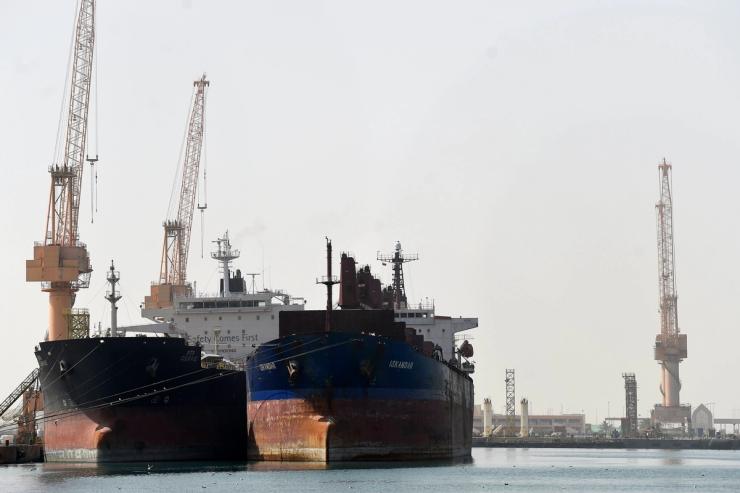 Inauguration of the port of Duqm on February 04, 2022 in Duqm, Oman