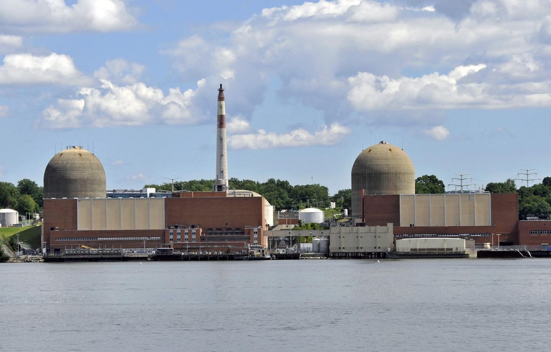 A nuclear power plant.