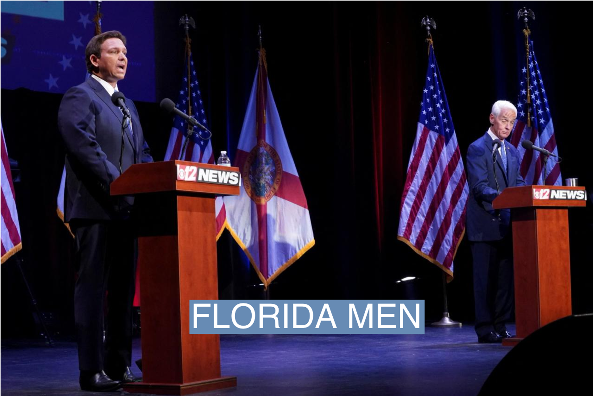 Ron Desantis and Charlie Crist debate