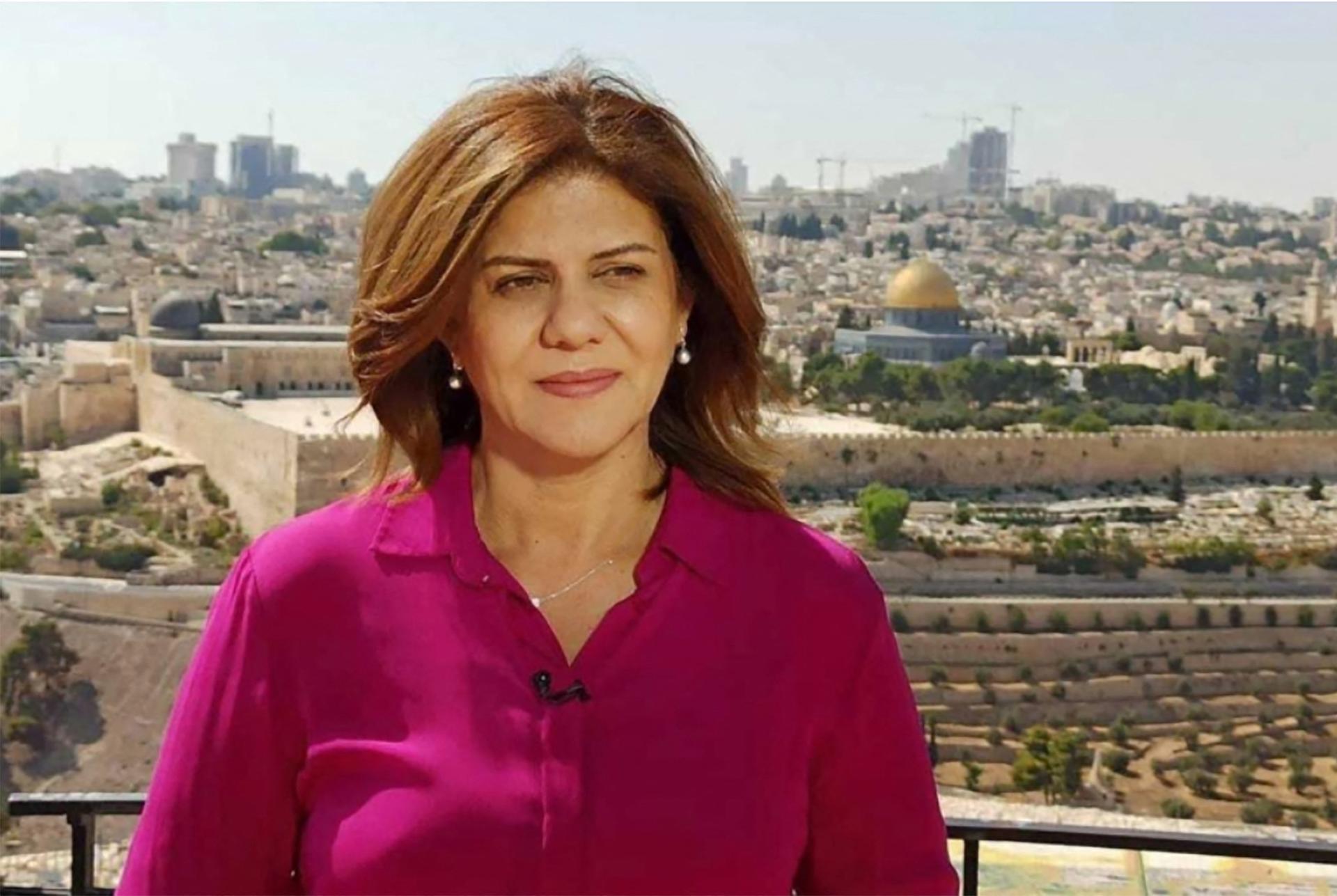 Al Jazeera journalist Shireen Abu Akleh.