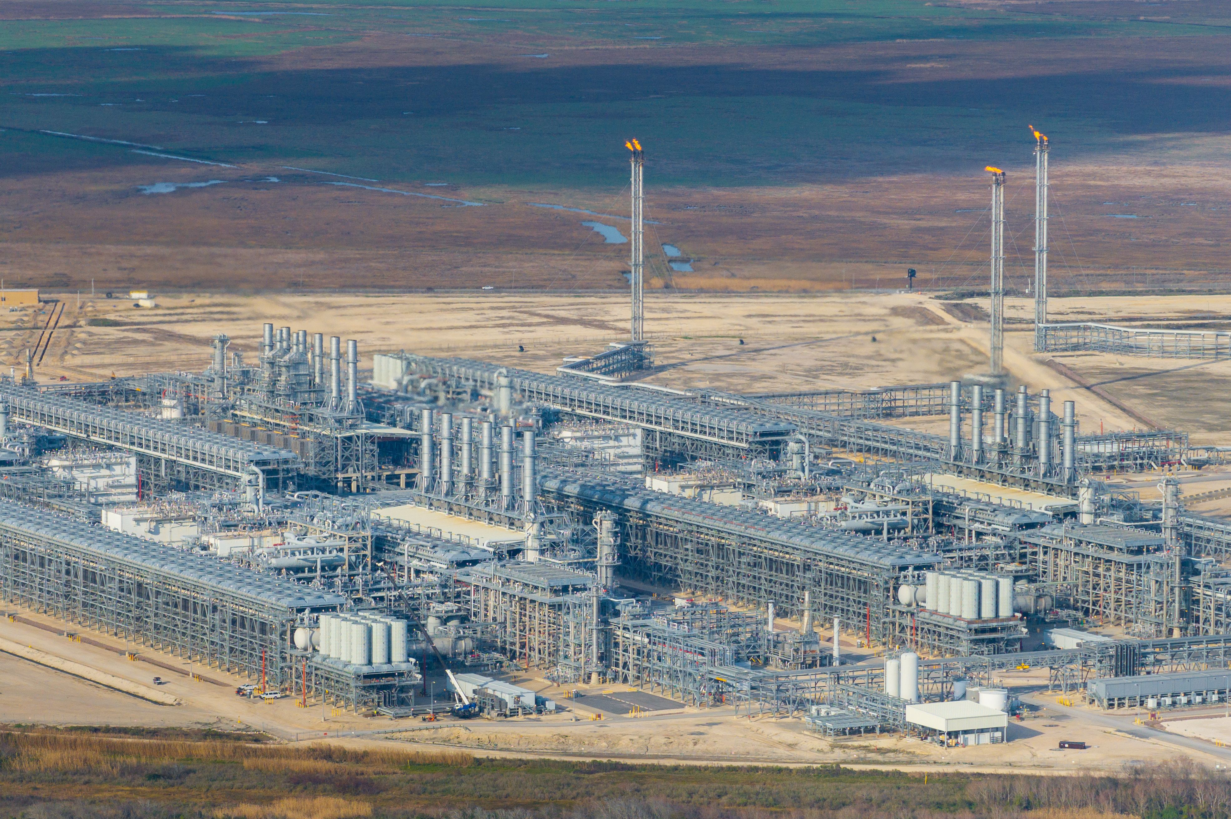 Cheniere Energy liquefied natural gas plant in Port Arthur, Texas.