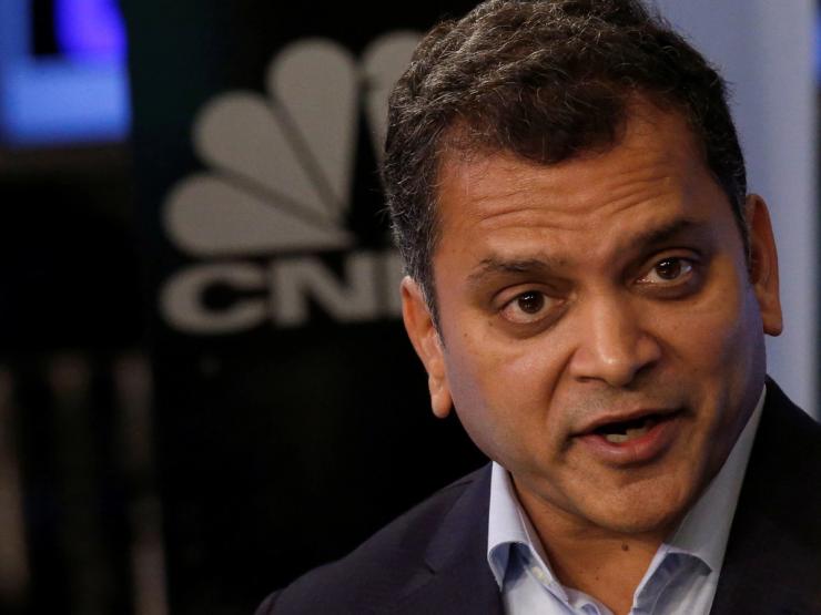 Chairman and CEO of e.l.f. Beauty Inc. Tarang Amin gives an interview on the floor of the NYSE.