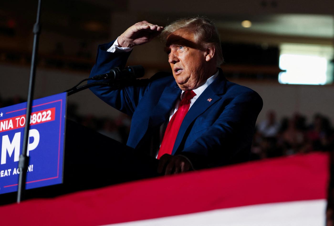 Former U.S. President and Republican presidential candidate Donald Trump.