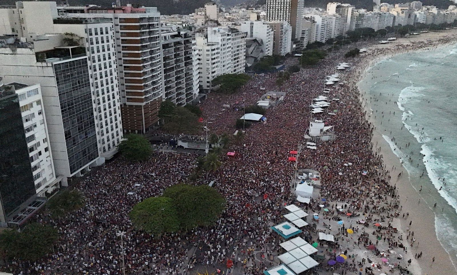 Protesters in Brazil. 