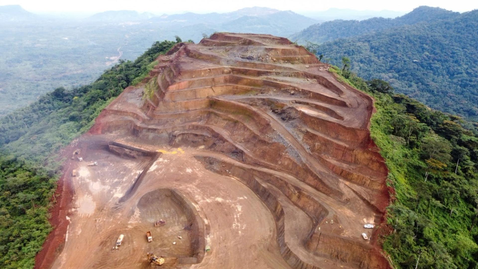 A mining site in West Africa