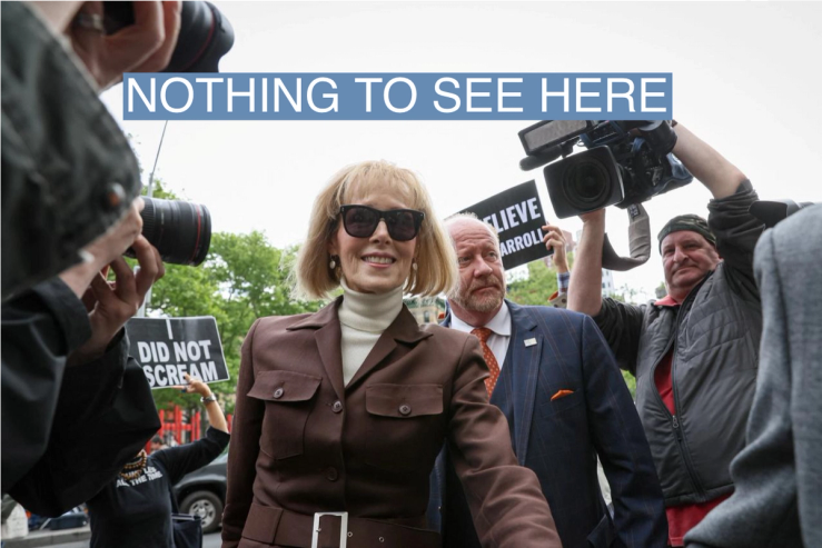 E. Jean Carroll, former U.S. President Donald Trump rape accuser, arrives at Manhattan Federal Court for the continuation of the civil case, in New York City, U.S., May 9, 2023.