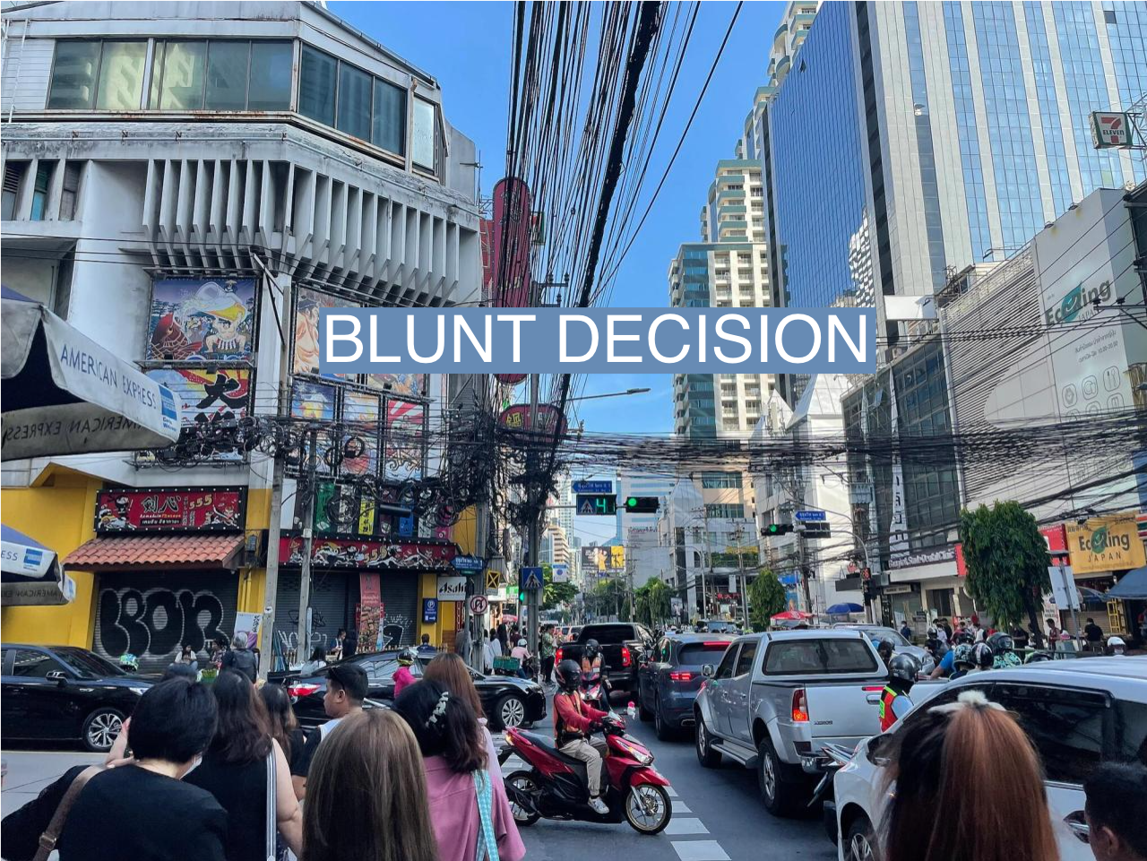 Streets of Bangkok in November 2023.