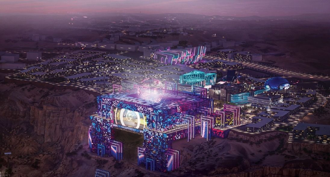Rendering of Prince Mohammed bin Salman Stadium at Qiddiya 