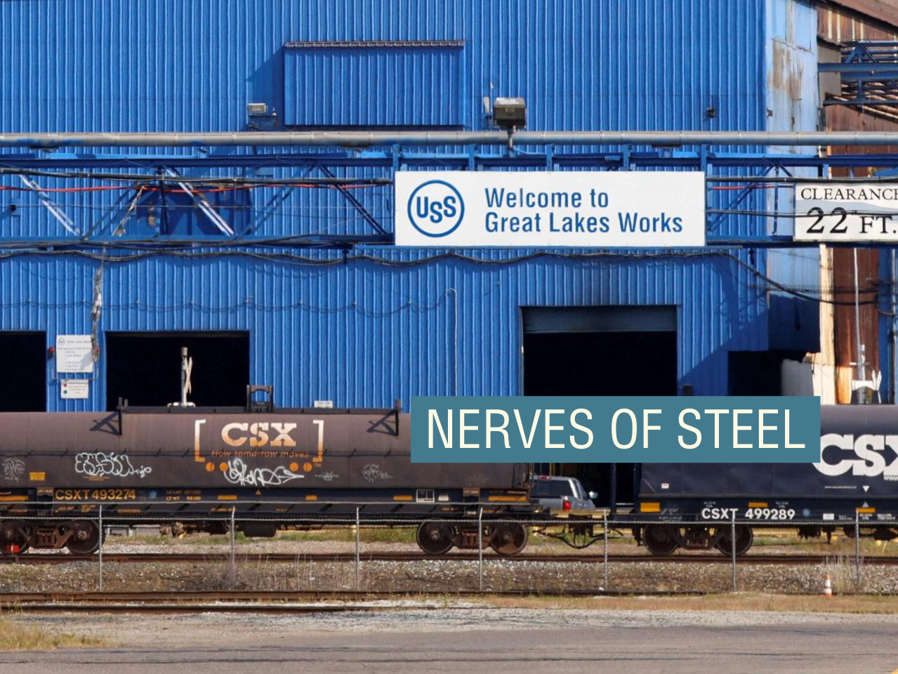 A steel plant in Michigan.