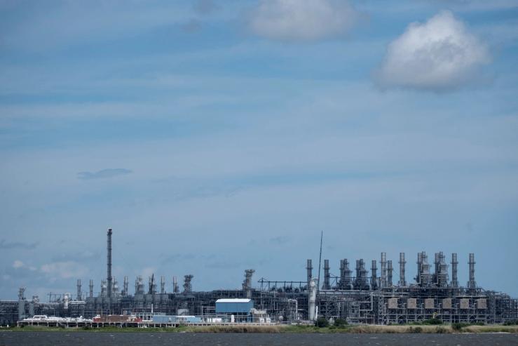 A view of Cheniere’s Sabine Pass LNG facility.