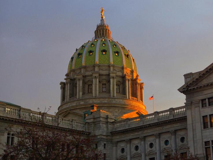 Pennsylvania’s Capitol building in Harrisburg