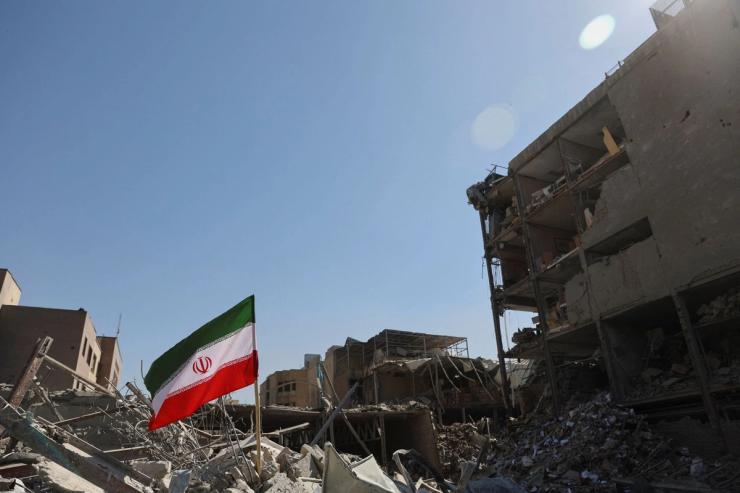 Aftermath of a US and Israeli strike in Tehran.