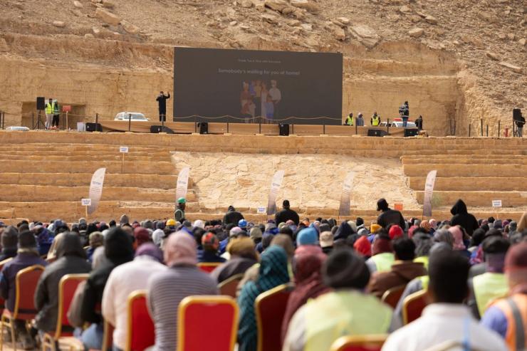 The safety training program at Diriyah project in Saudi Arabia.