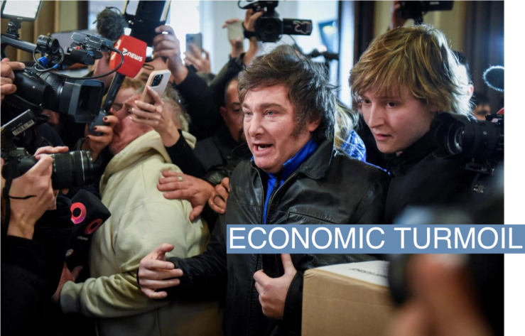 Argentine presidential candidate Javier Milei of La Libertad Avanza alliance arrives to vote during Argentina’s primary elections, in Buenos Aires, Argentina August 13, 2023. REUTERS/Mariana Nedelcu/File Photo