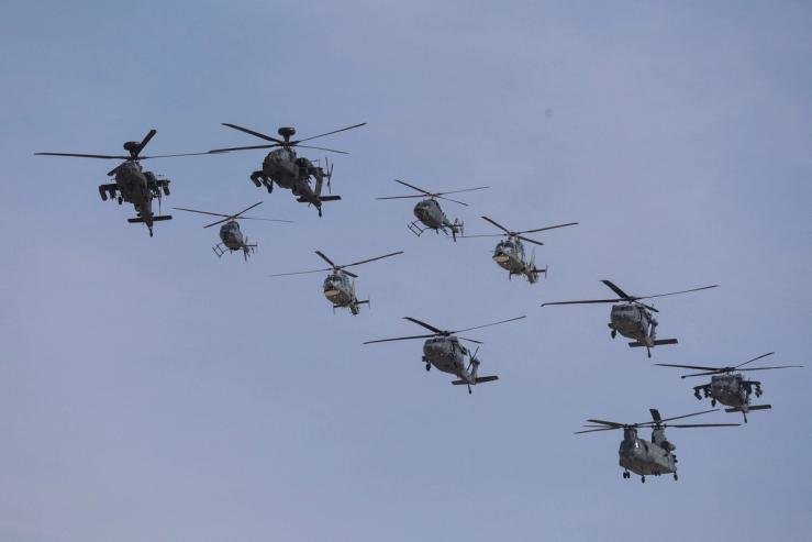 UAE Armed Forces helicopters.
