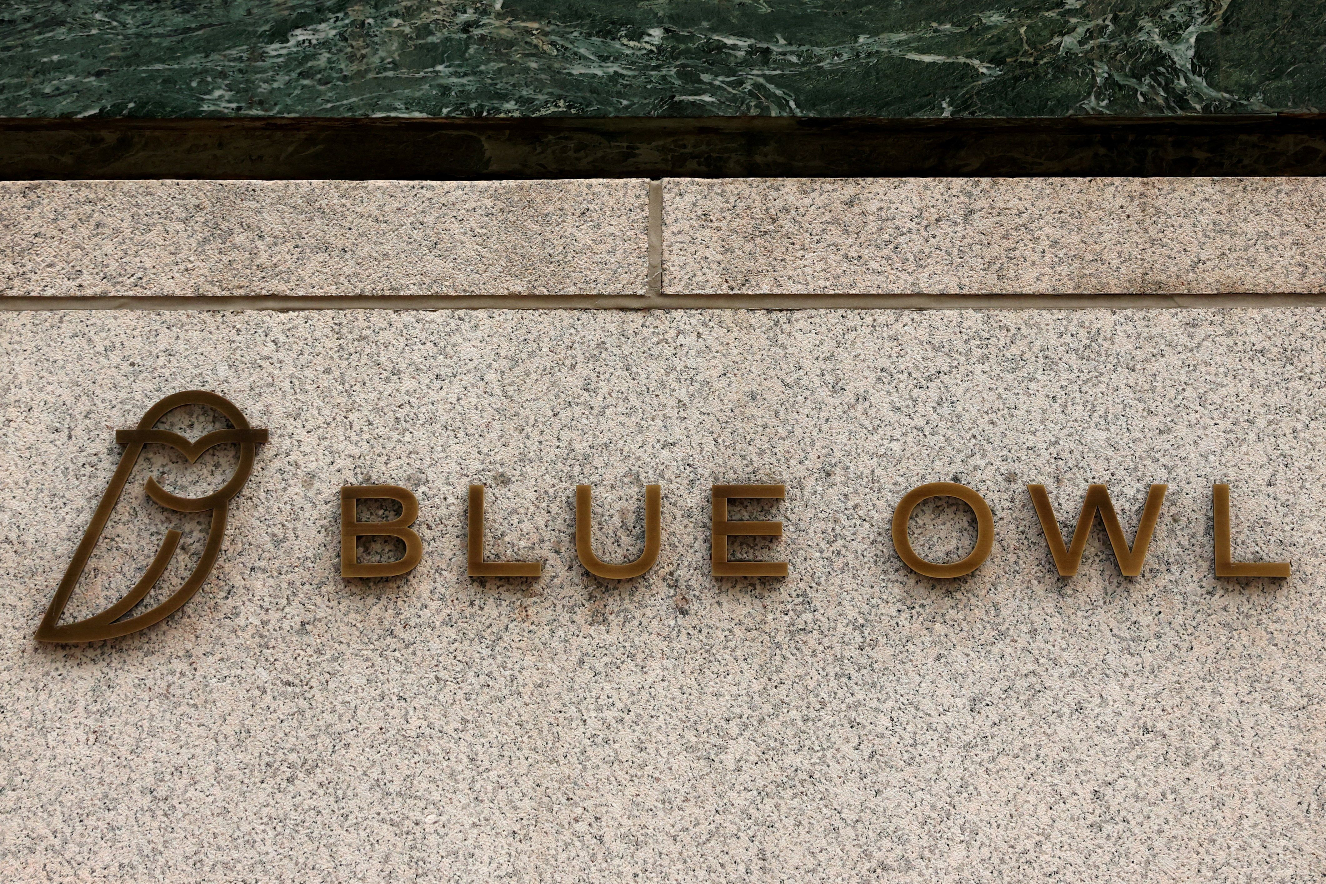 Blue Owl Capital logo in New York.