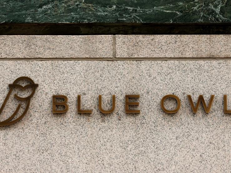 Blue Owl Capital logo in New York.