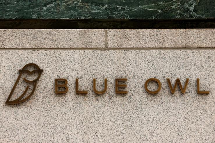 Blue Owl Capital logo in New York.
