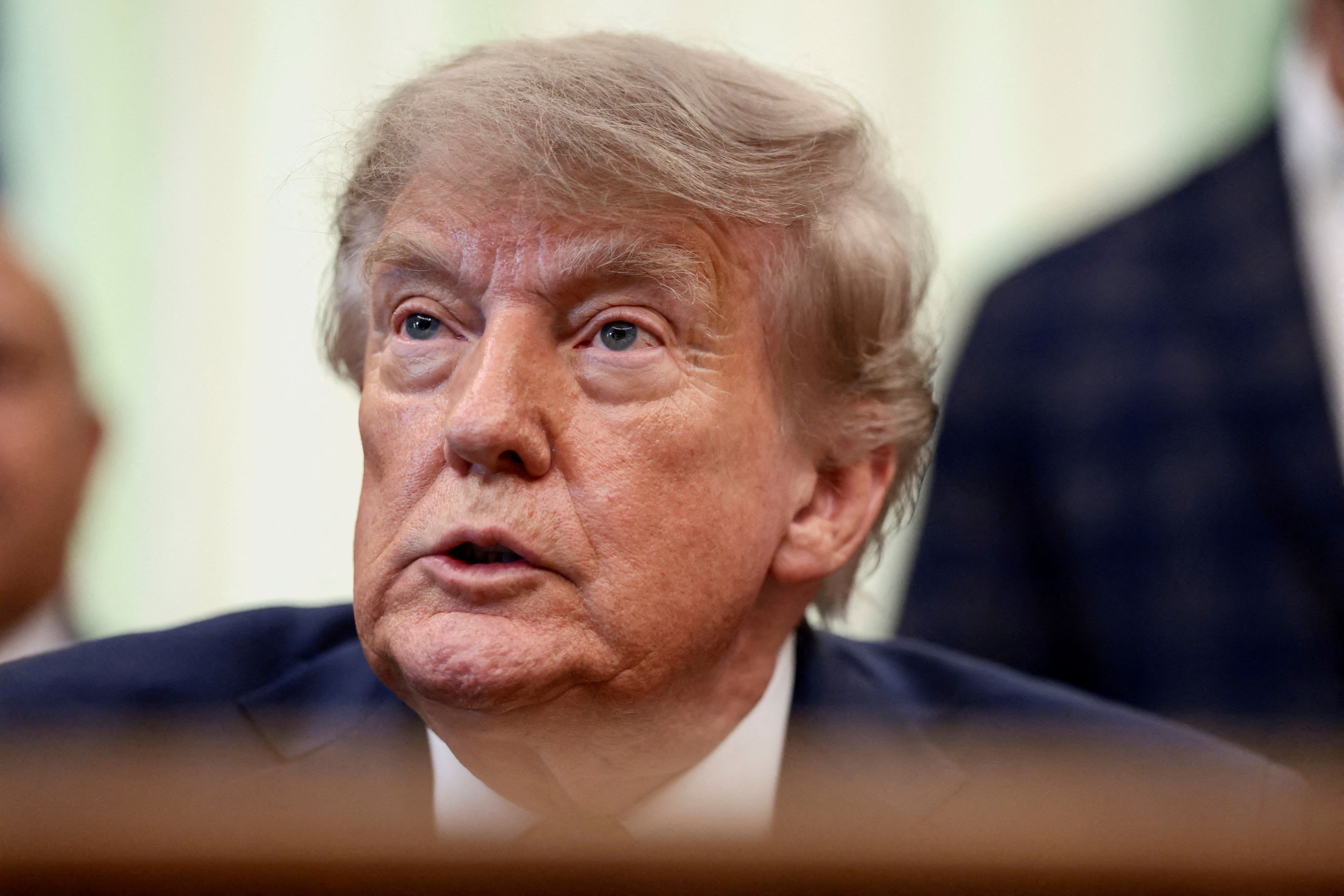 U.S. President Donald Trump speaks during an event to sign executive orders related to beef, in the Oval Office of the White House, in Washington, D.C., U.S., September 4, 2026.