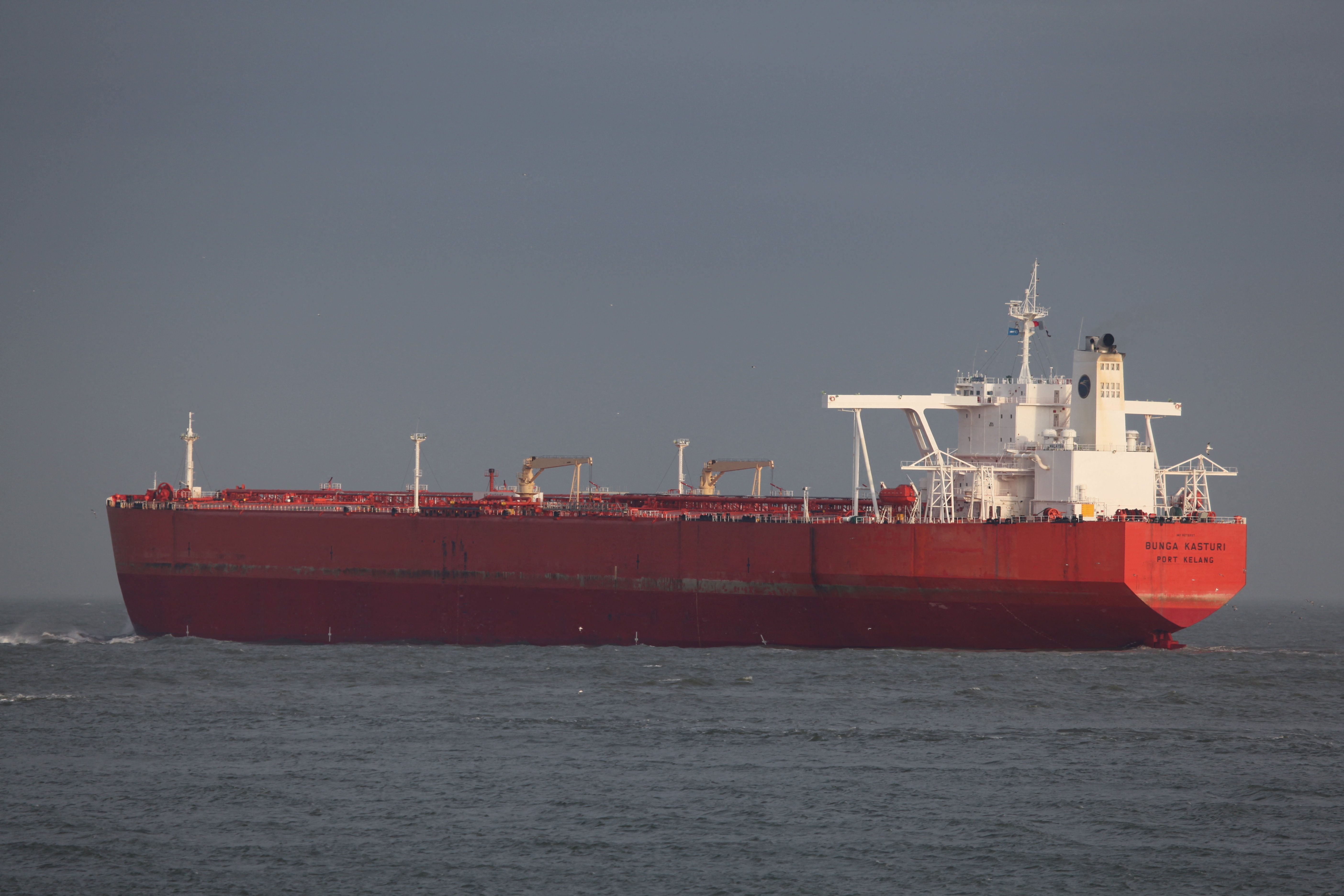 An oil tanker
