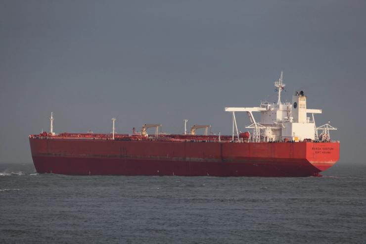 An oil tanker