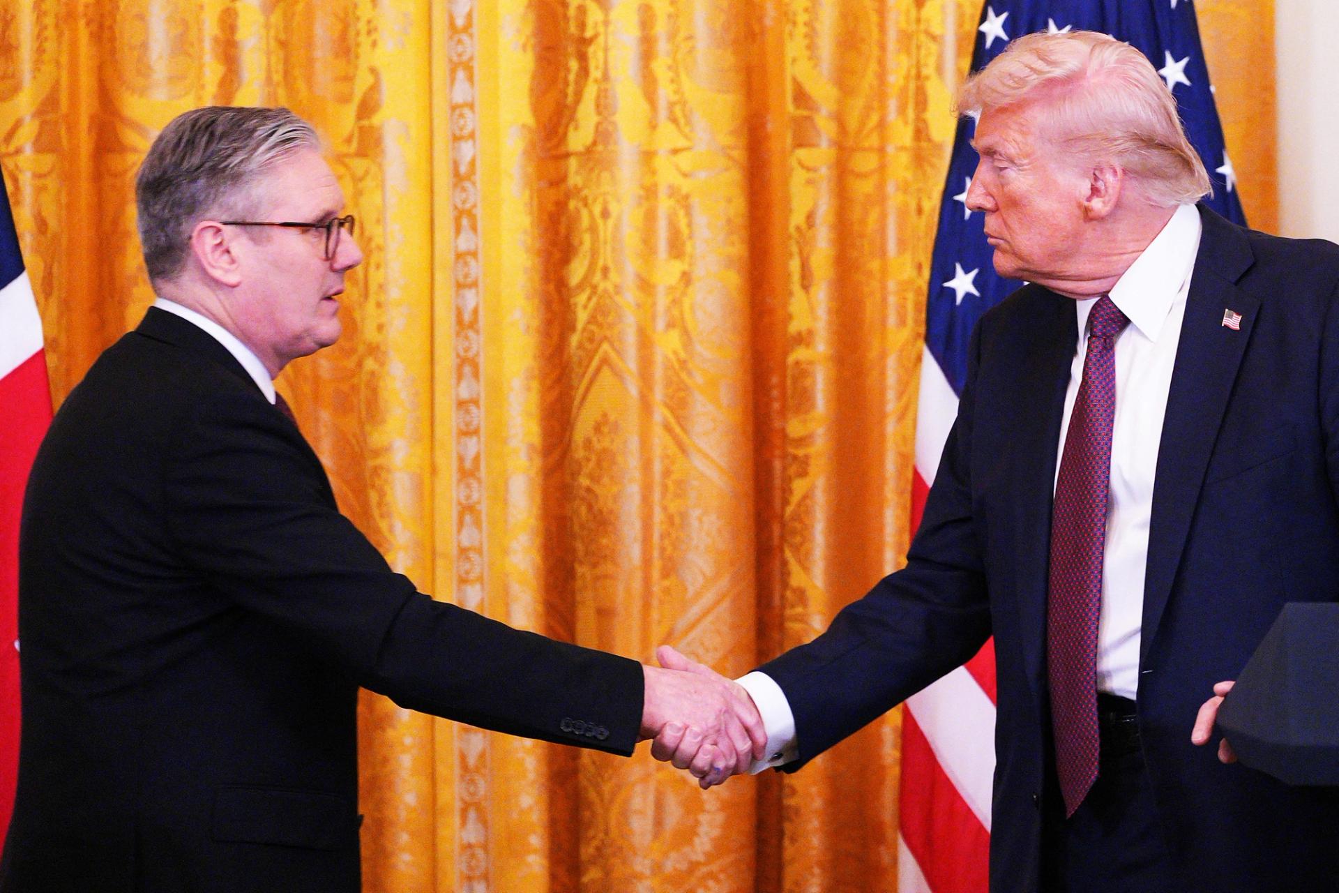 British Prime Minister Keir Starmer and U.S. President Donald Trump.