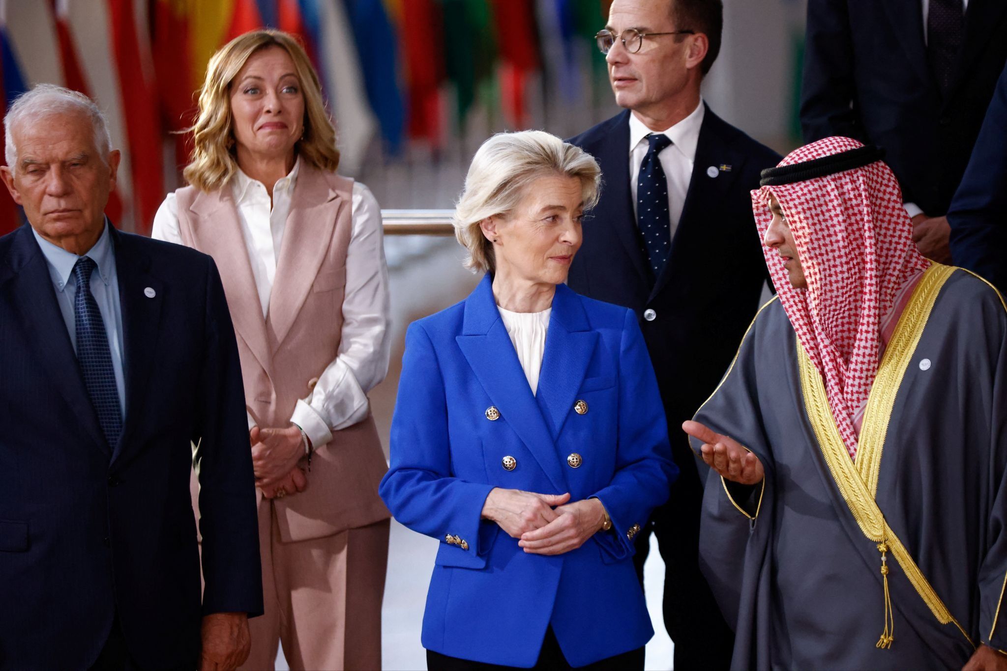 Joint European Union and the Gulf Cooperation Council summit in Brussels, in 2024.